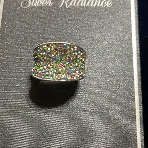 Genuine Crystal Ring size 8 by Silver Radiance Genuine Crystal Ring 🆕RARE Ring